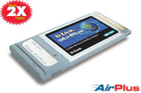 D-LINK 22MBit Wireless PCMCIA Adapter Airplus DWL-650+ Wireless WLAN 11 und 22 MBit